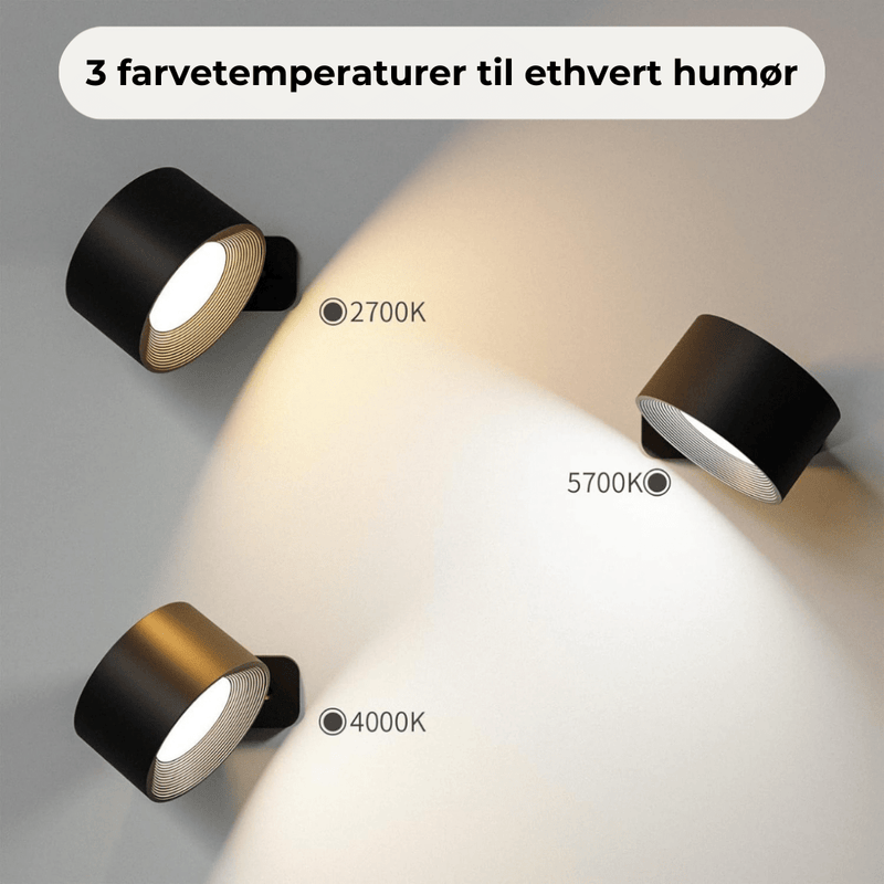 Flexilight™ | 360° trådløs genopladelig væglampe