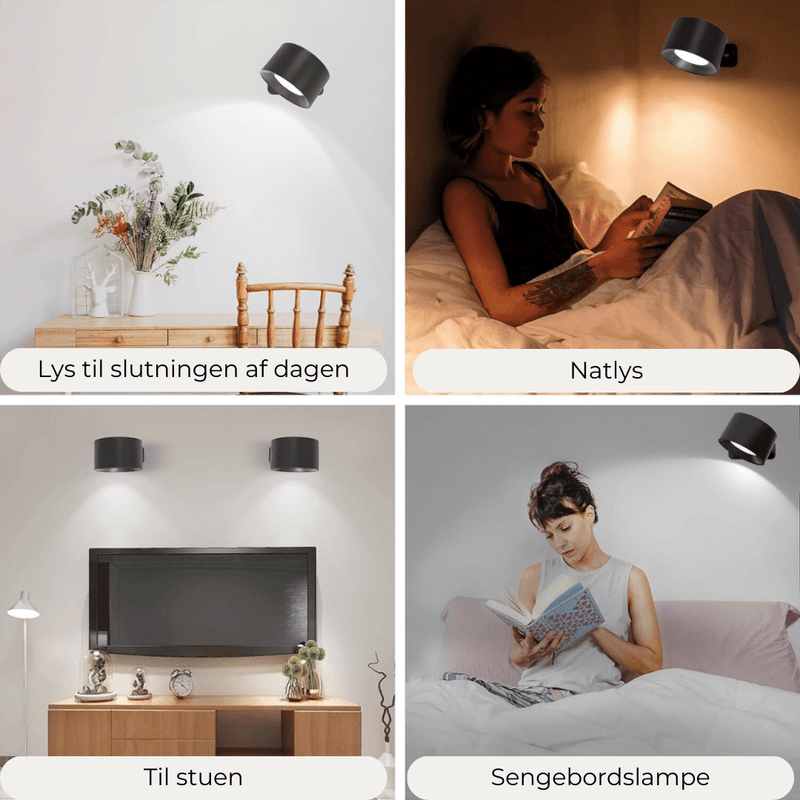 Flexilight™ | 360° trådløs genopladelig væglampe